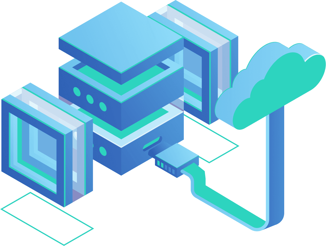 Secure Network Infrastructure Illustration