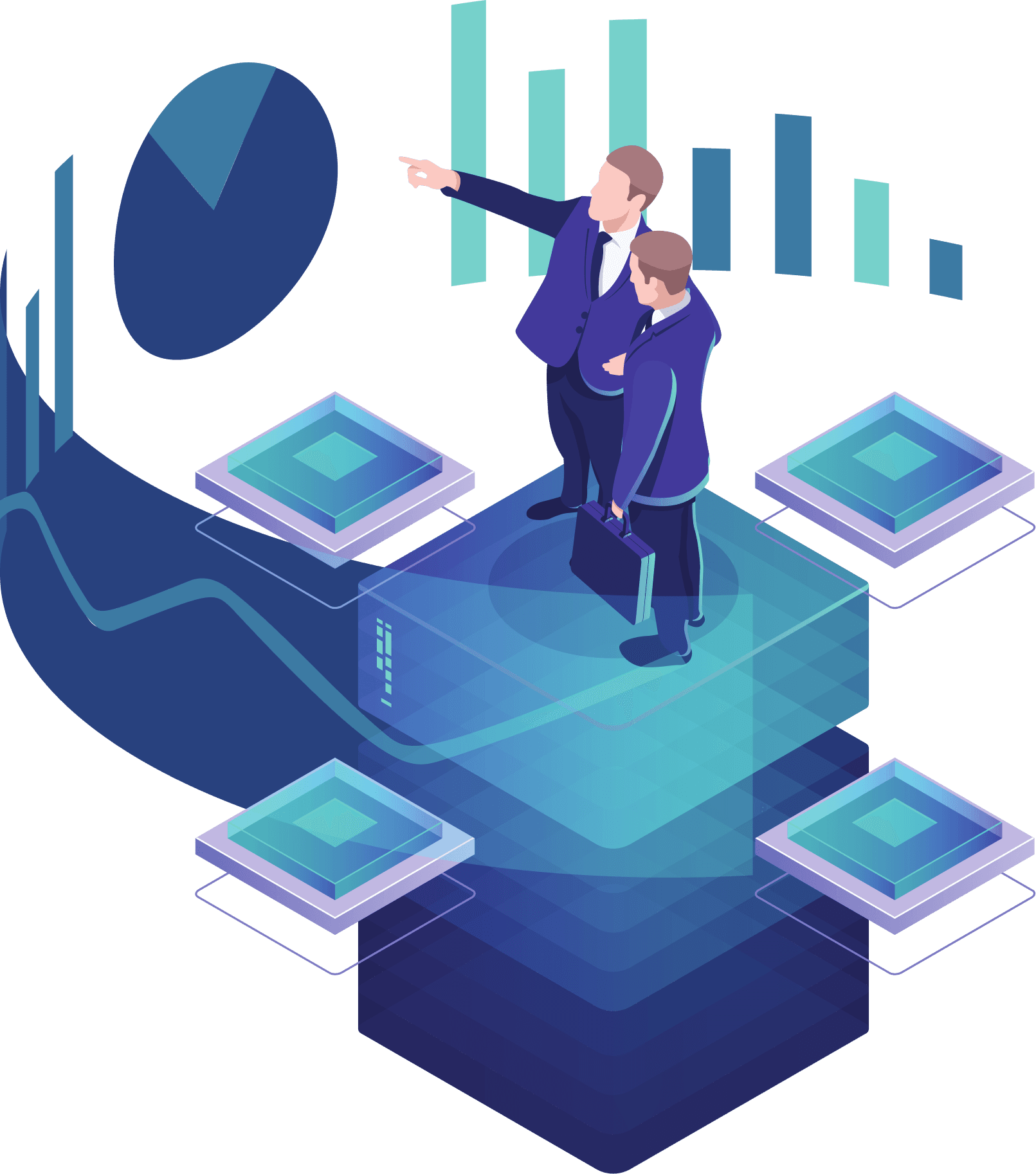 Secure Network Infrastructure Illustration