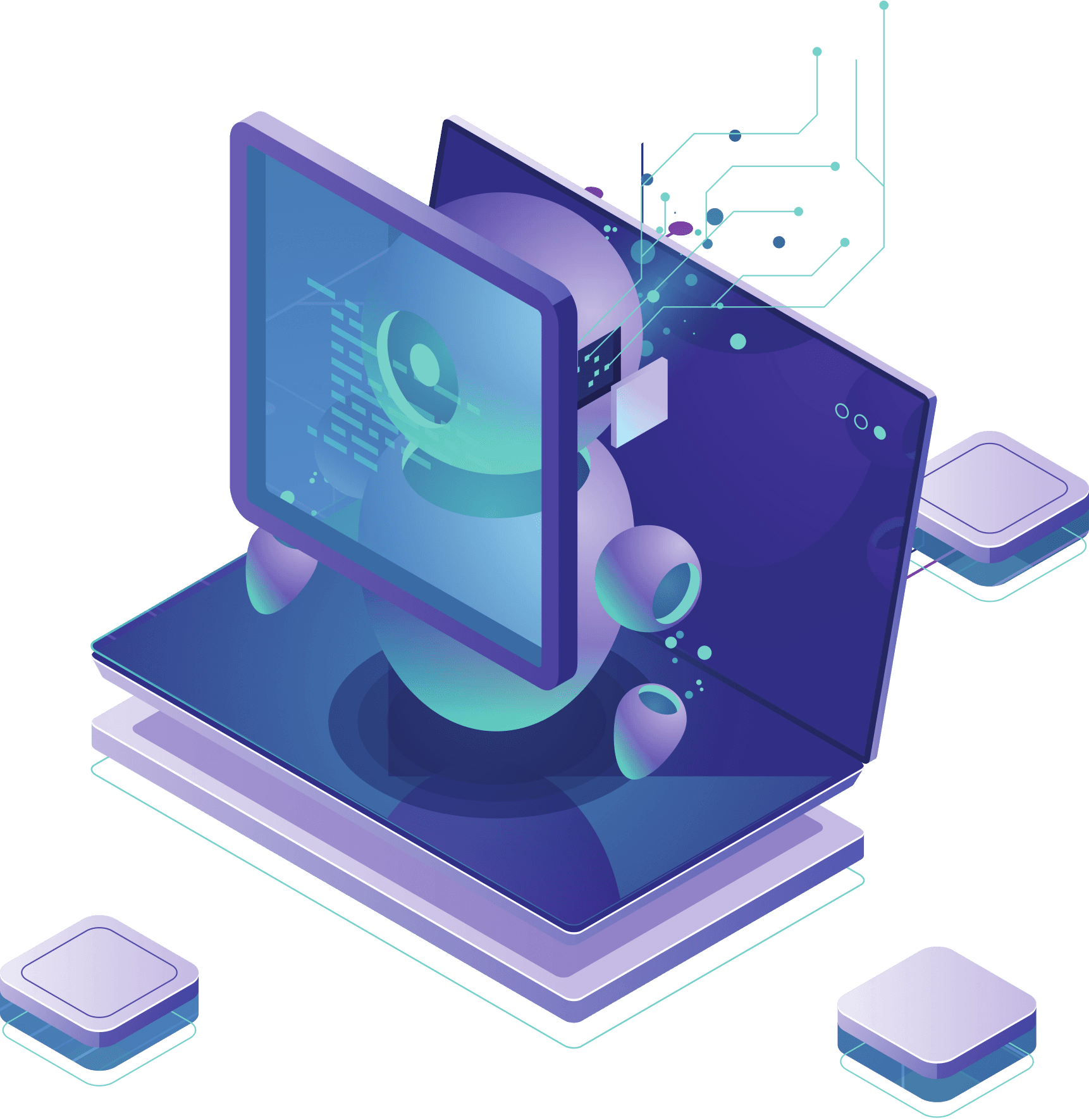 Secure Network Infrastructure Illustration