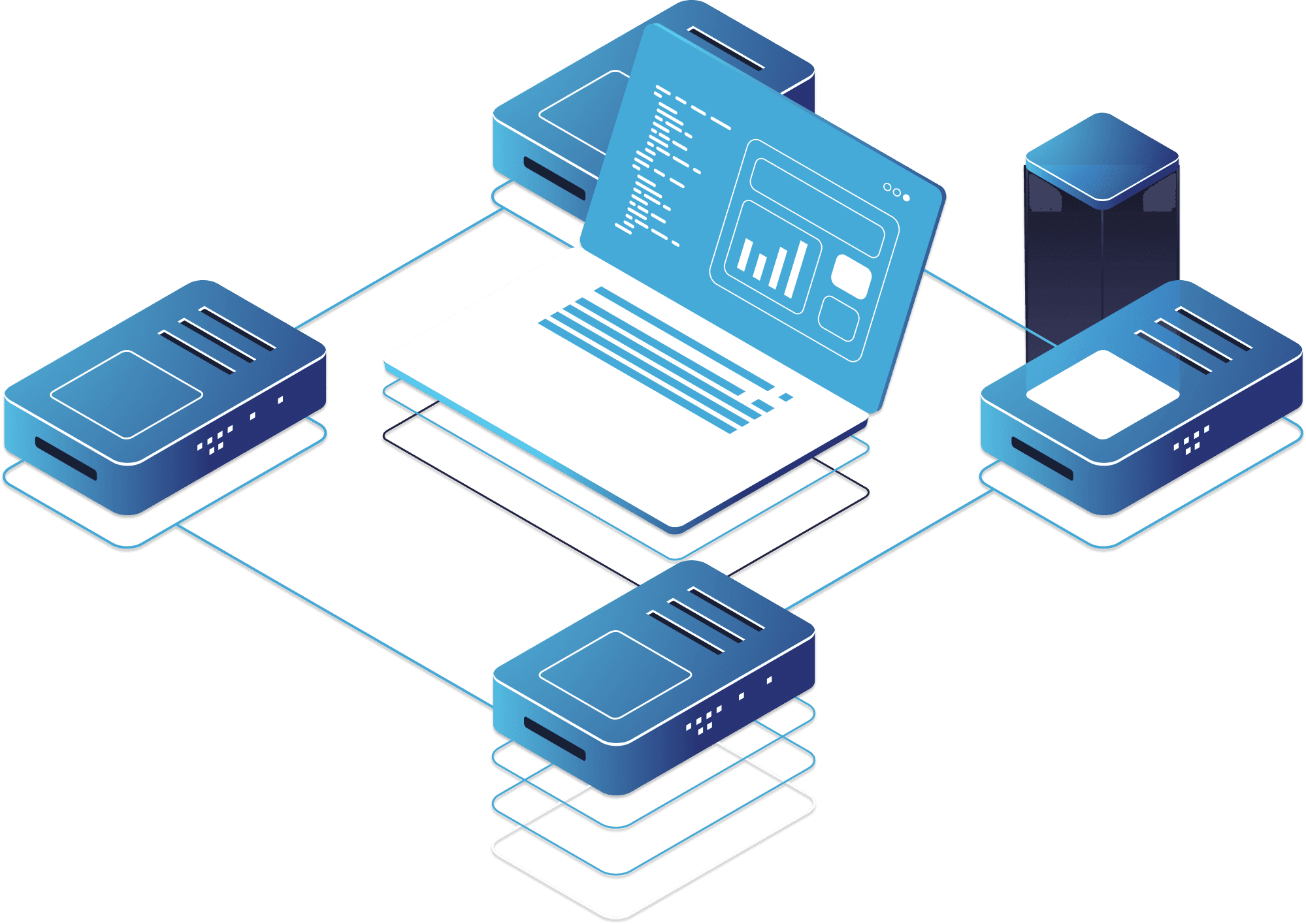 Secure Network Infrastructure Illustration