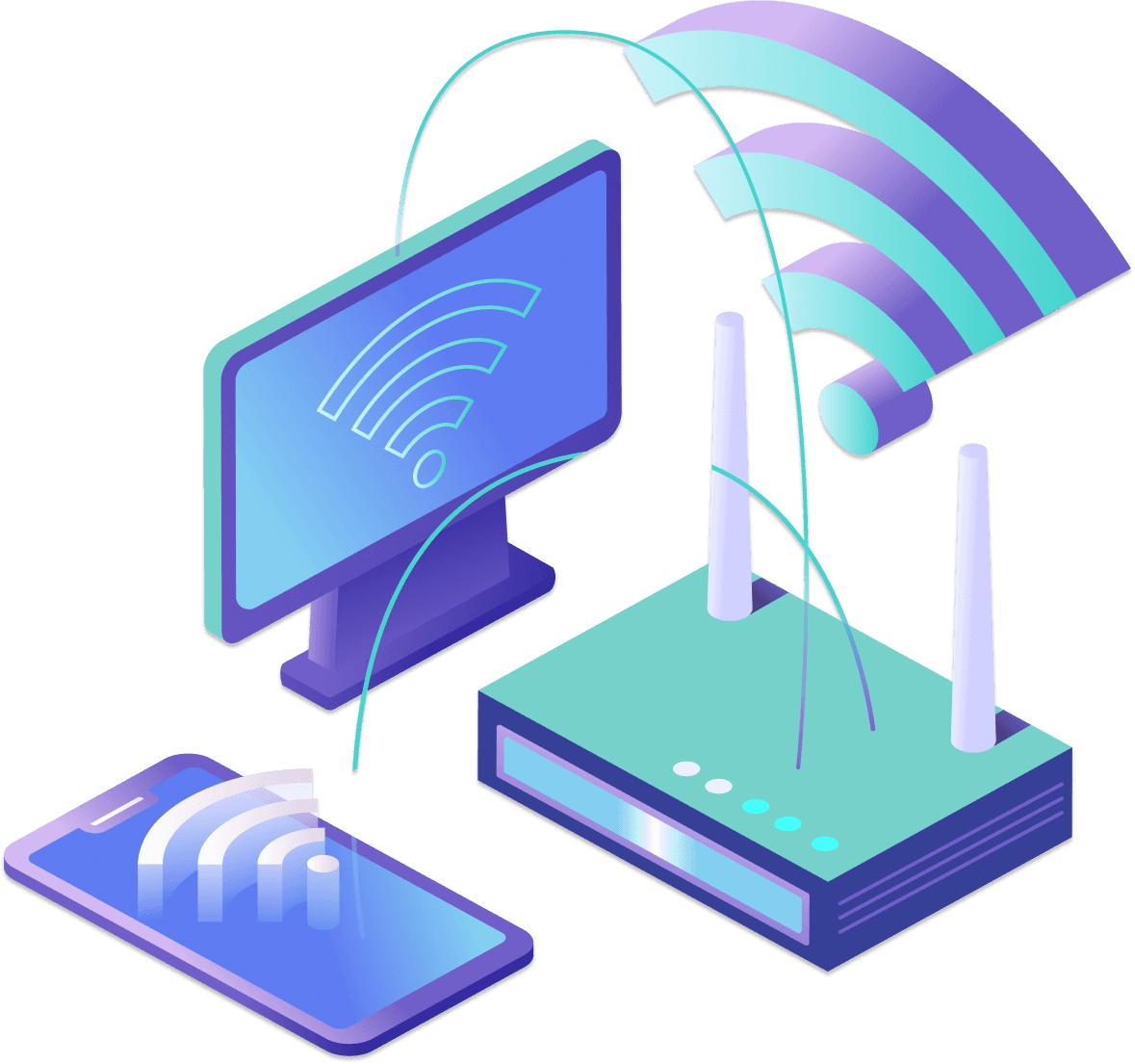 Secure Network Infrastructure Illustration